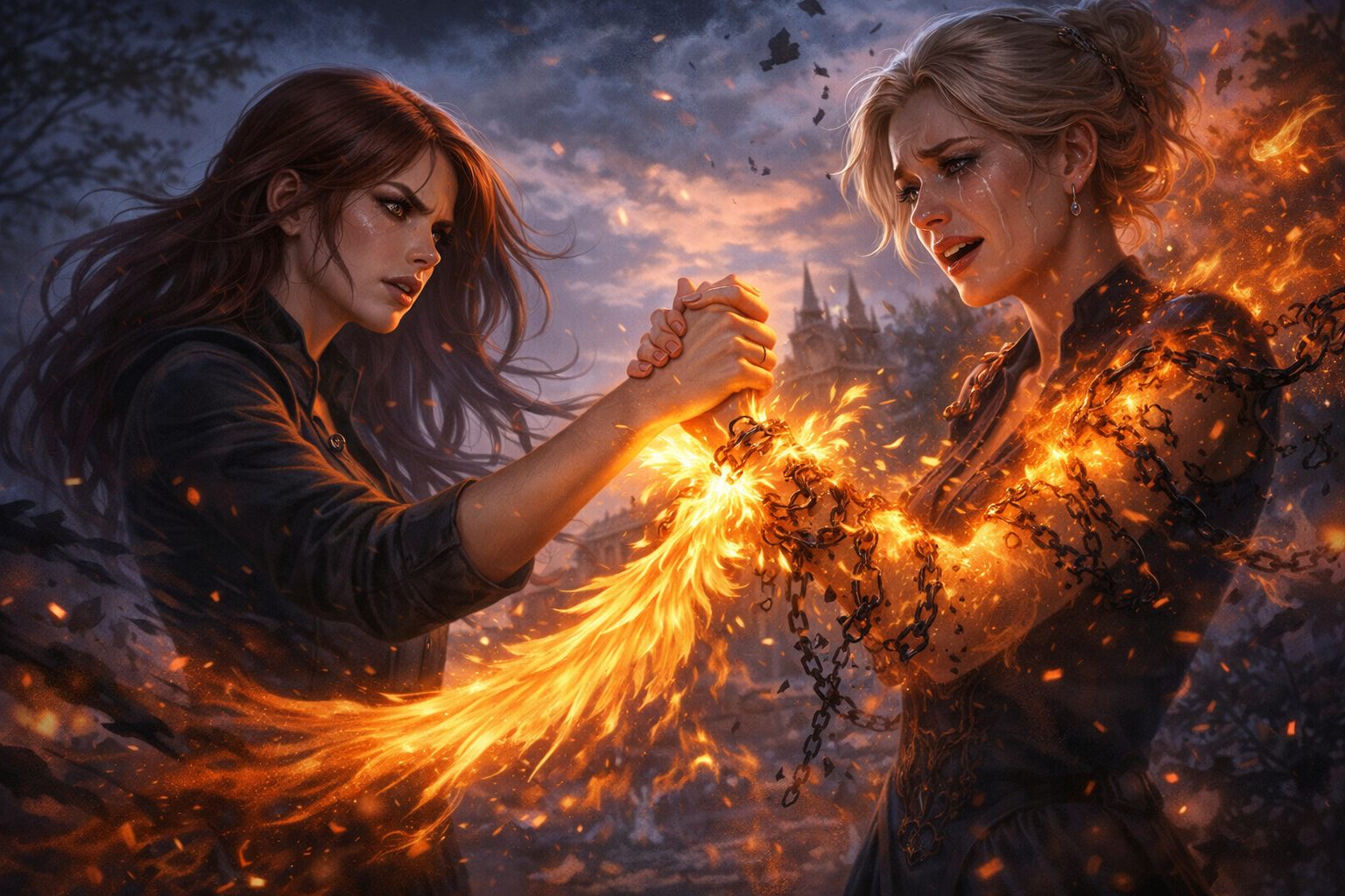 Tory burning Dark Coercion from Catalina in Cursed Fates