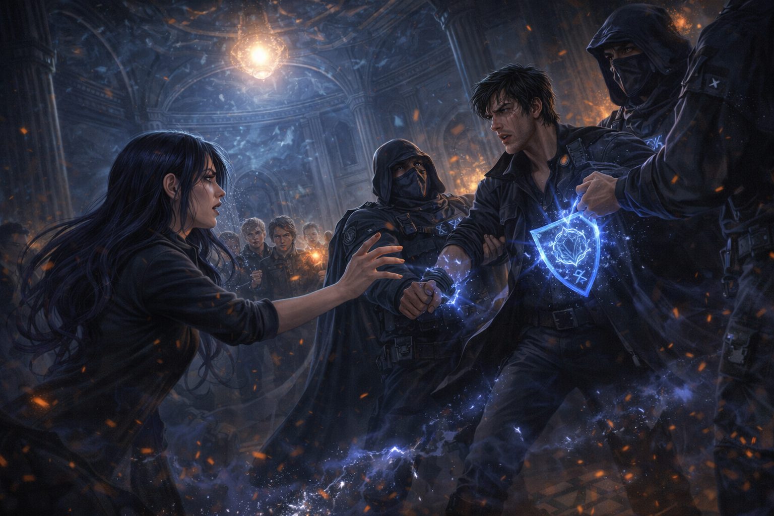 Orion being arrested in Cursed Fates