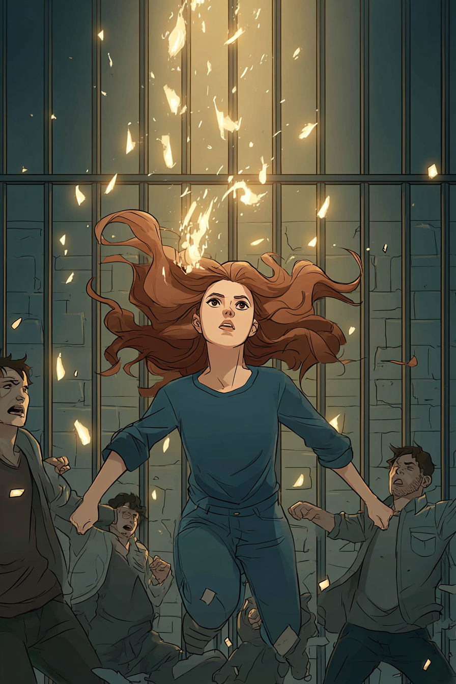 Tory's Phoenix breaking free from the night iron cage in Fated Throne