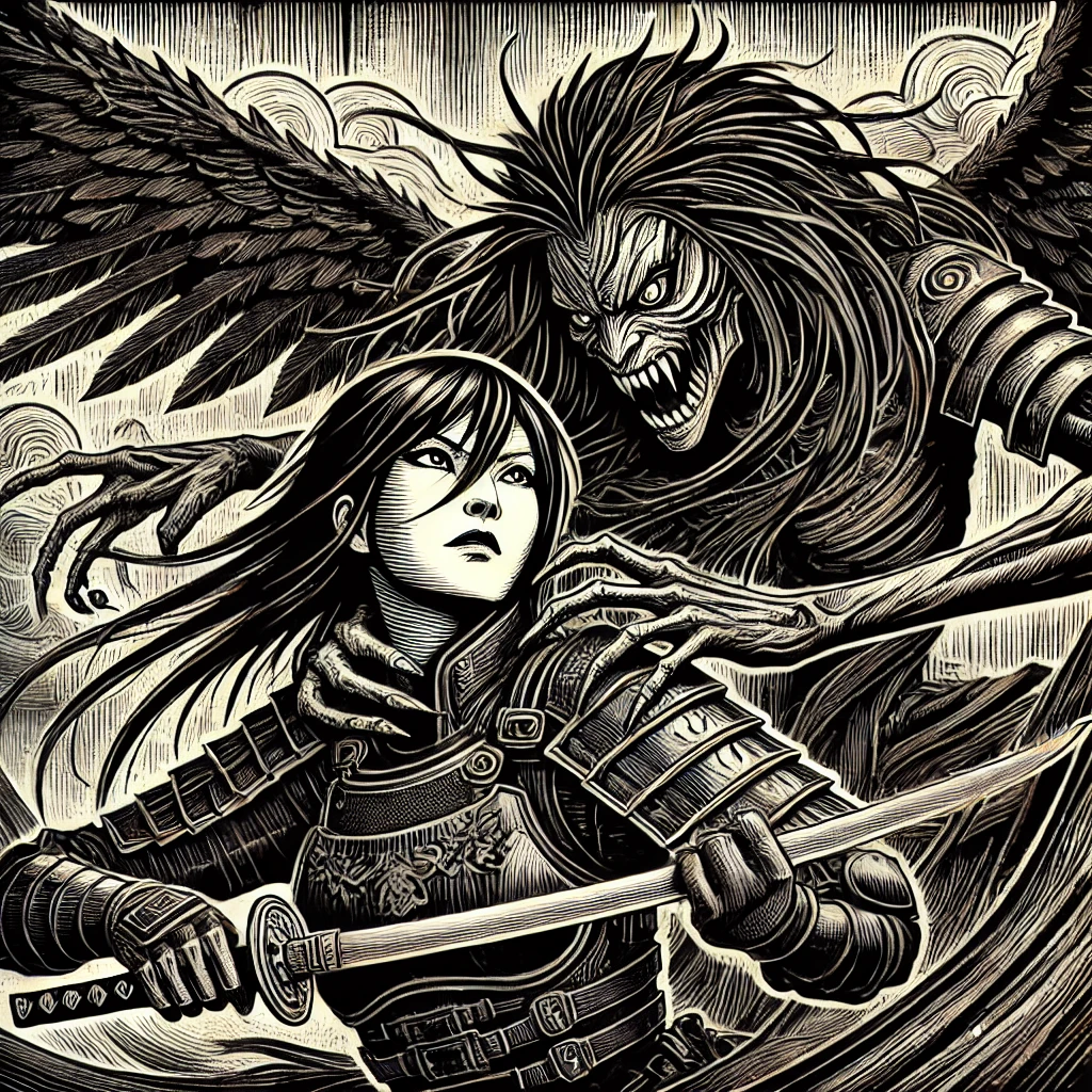 Illustration of Oraya from The Serpent and the Wings of Night
